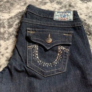 Women’s dark blue True Religion Jeans size 30